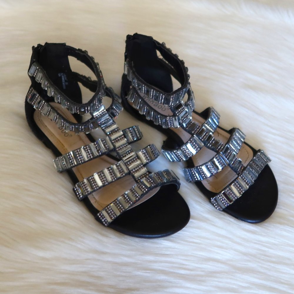 NWOB Rhinestone Sandals by Bamboo